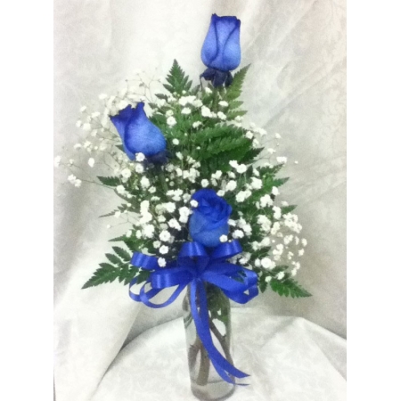 Royal Sapphire - 3 Stems In Vase