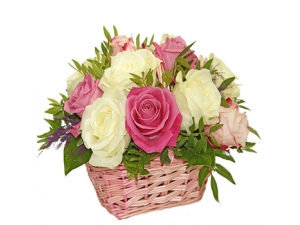 Lovely Ballerina - 12 Stems Basket