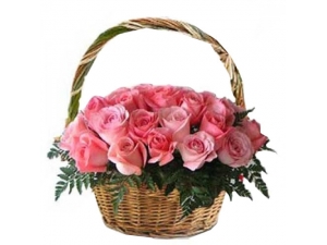 Passion for Pink - 24 Stems Basket