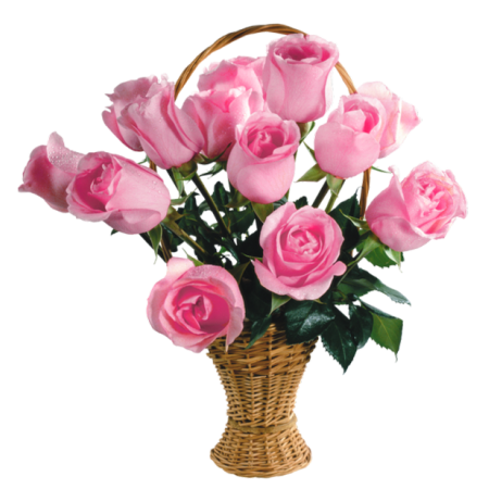 Enchanting Flower - 12 Stems Basket