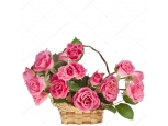 Wonderful Pink - 12 Stems Basket
