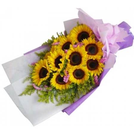 Shining Flowers Bouquet - 12 Stems