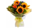 Colorful Sunflower - 3 Stems Bouquet