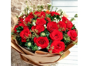 24 Red Roses Bouquet
