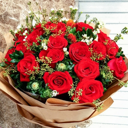 24 Red Roses Bouquet