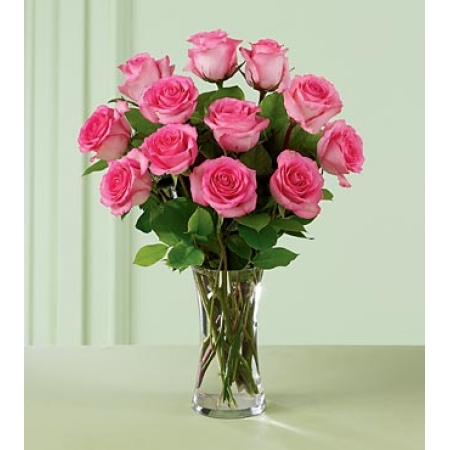 Blushing Hue - 12 Stems In Vase
