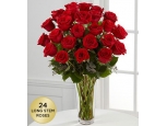 Breathlessly Rose - 24 Stems In Vase