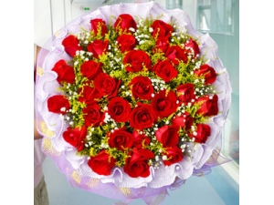 Magnificent Red Roses - 36 Stems Bouquet