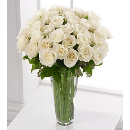 Representing Innocence - 36 Stems In Vase