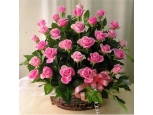 Pink Beautiful - 36 Stems Basket