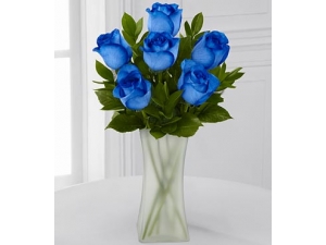 Blue Hues - 6 Stems In Vase