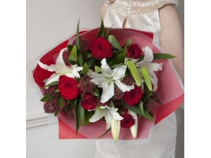 Red Rose and Lily