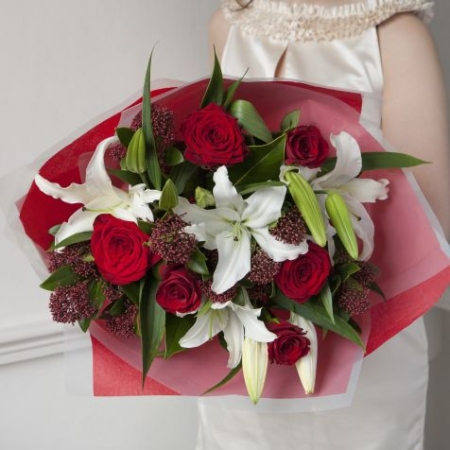 Red Rose and Lily