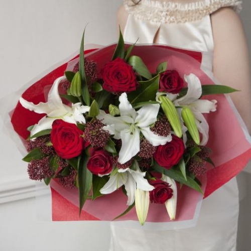 Red Rose and Lily