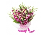 Purple Pink Orchids - 12 Stems Bouquet 