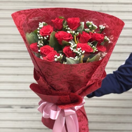 12 Red Roses Bouquet
