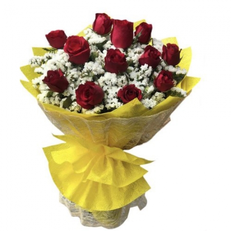 12 Red Roses Bouquet