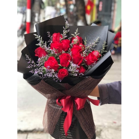 12 Red Roses Bouquet